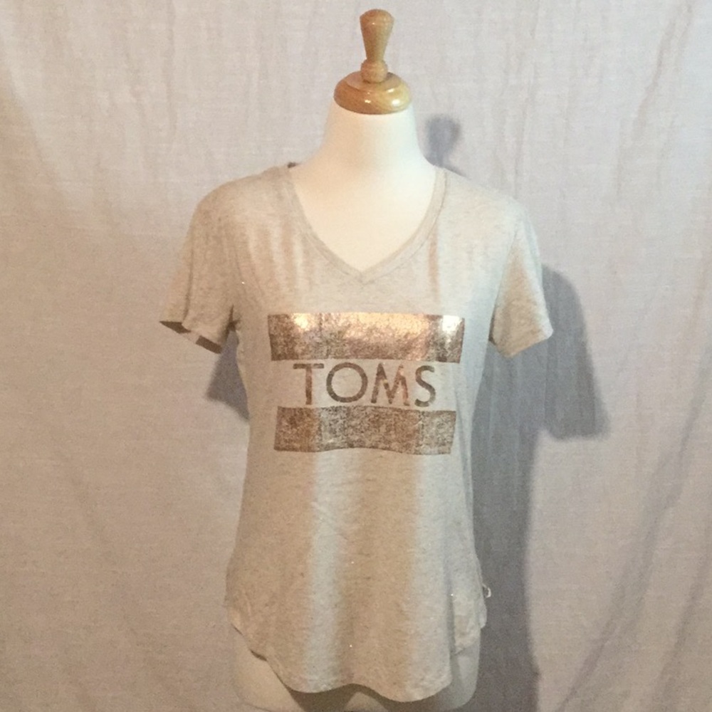 TOMS V-Neck Cap Sleeve T-Shirt​